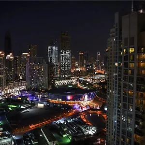 Downtown With Fountain And Burj Khalifa View Dubai